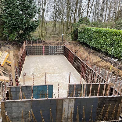 Errichtung eines Pools in Düsseldorf • Hoyer Bauunternehmung GmbH